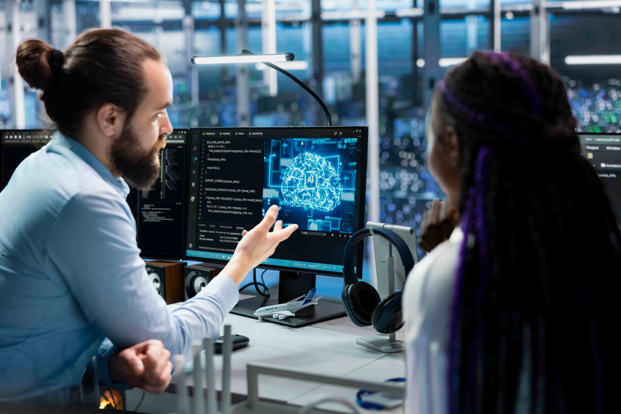 Automação com IA em análise de sistemas e fluxos inteligentes em monitores